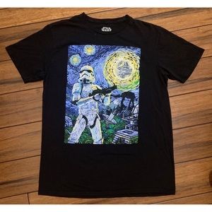 Star Wars Stormtrooper T Shirt Black Large Men’s